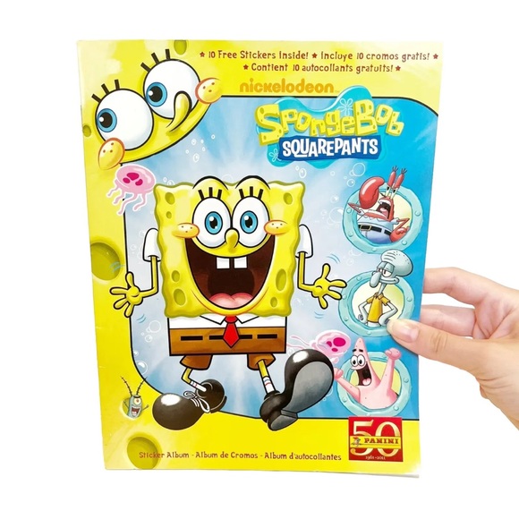 Spongebob SquarePants Nickelodeon Notebook Journal and Sandylion Large Stickers - Picture 2 of 16